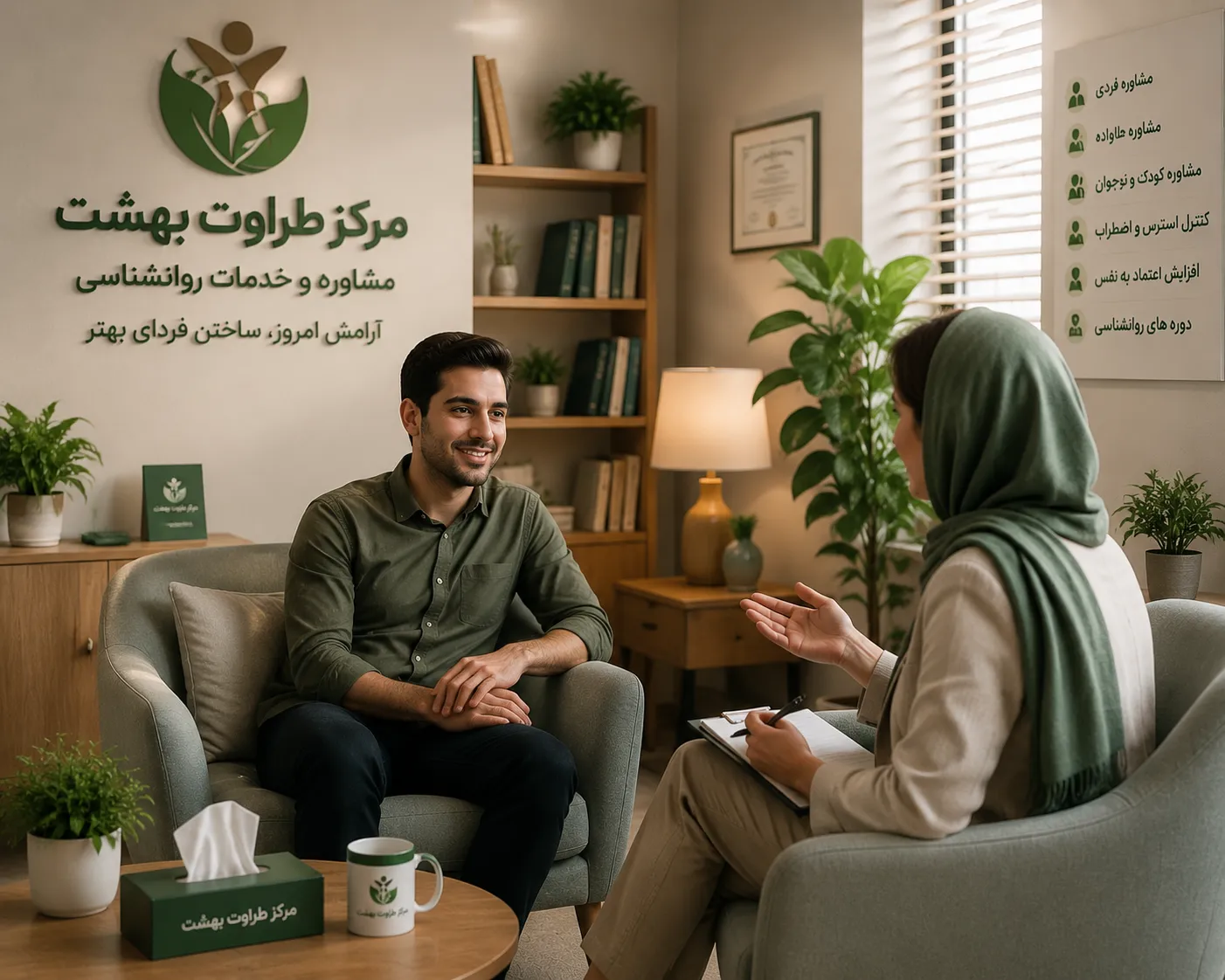 مرکز مشاوره طراوت بهشت ارائه دهنده خدمات مشاوره تخصصی بزرگسالان