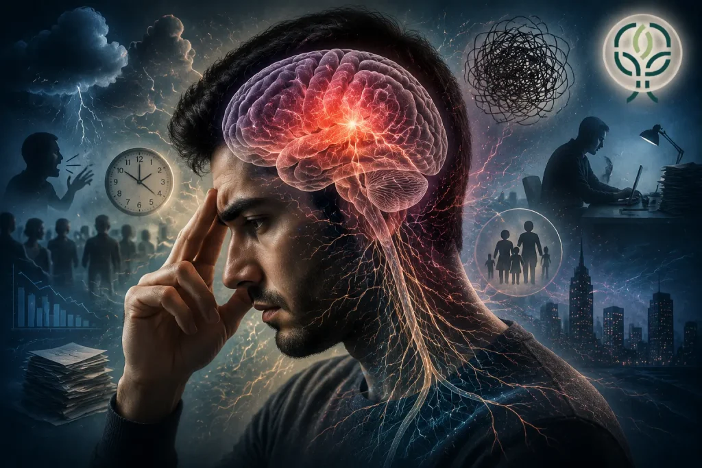 عوامل ایجاد اختلال اضطراب و تأثیر سیستم عصبی