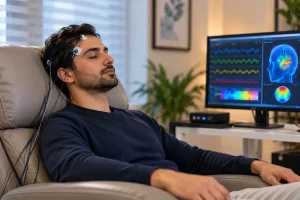 Calm Neurofeedback Monitoring Session